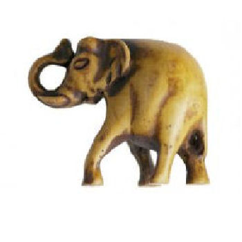 Trunk Up Elephant stone color RF-156S - Click Image to Close